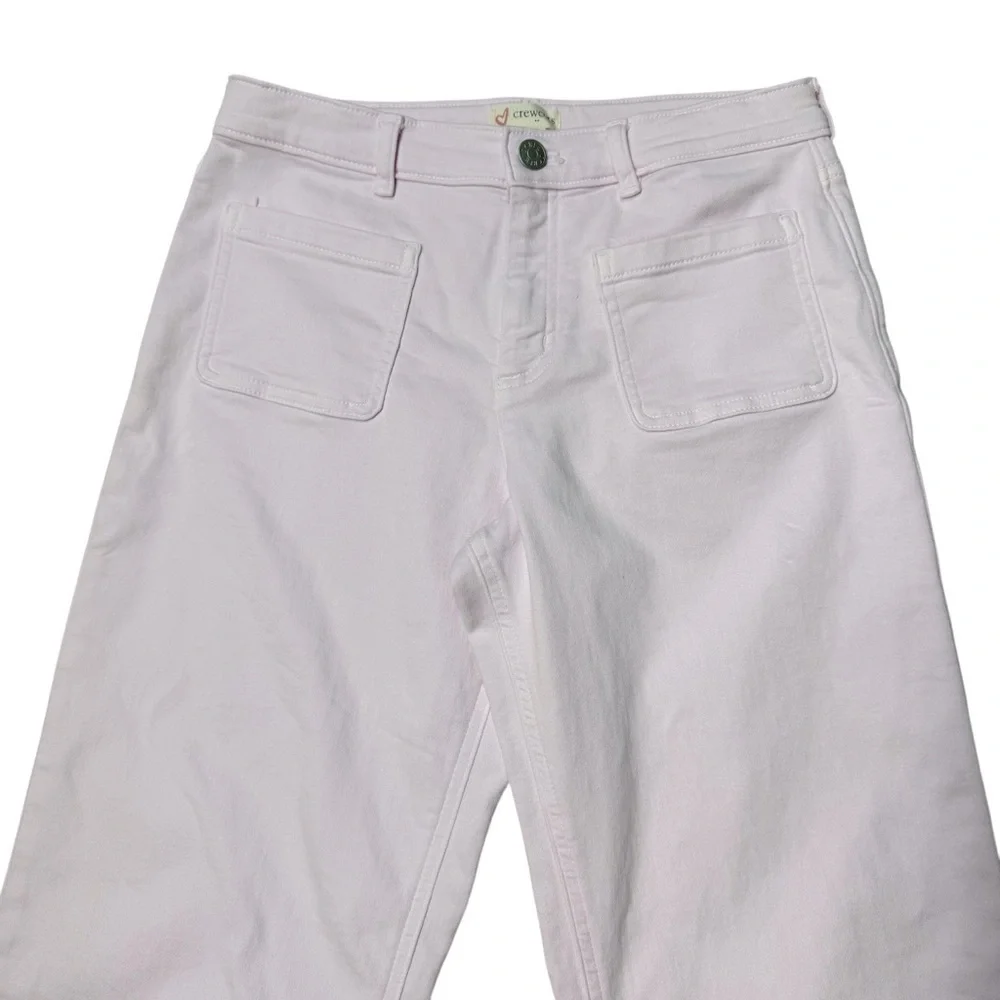 J.Crew Crewcuts Girl's Pink Patch-pocket Wide Leg Jeans Size 14